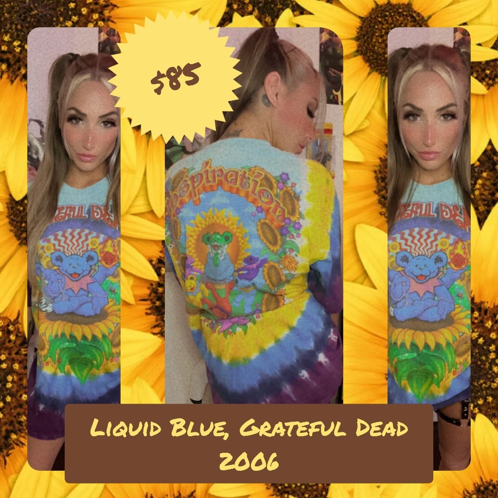 Liquid Blue, Grateful Dead, 2006, Band Tee, Concert Tee, Tye Dye, XL